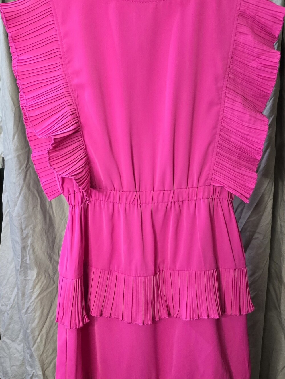 Bright Pink Ruffle Dress
